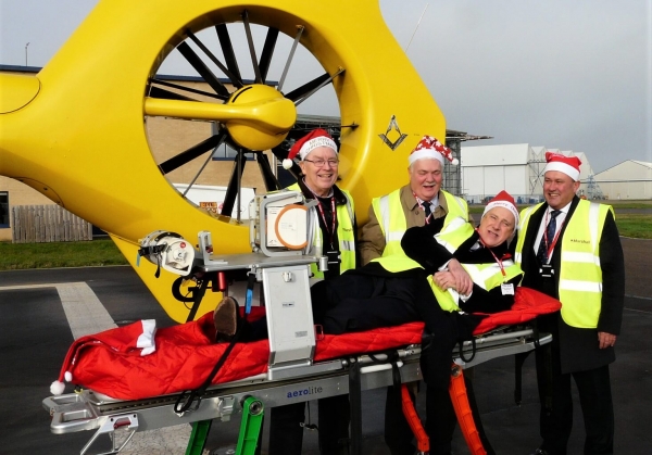 Freemasons donate £16,000 to East Anglian Air Ambulance